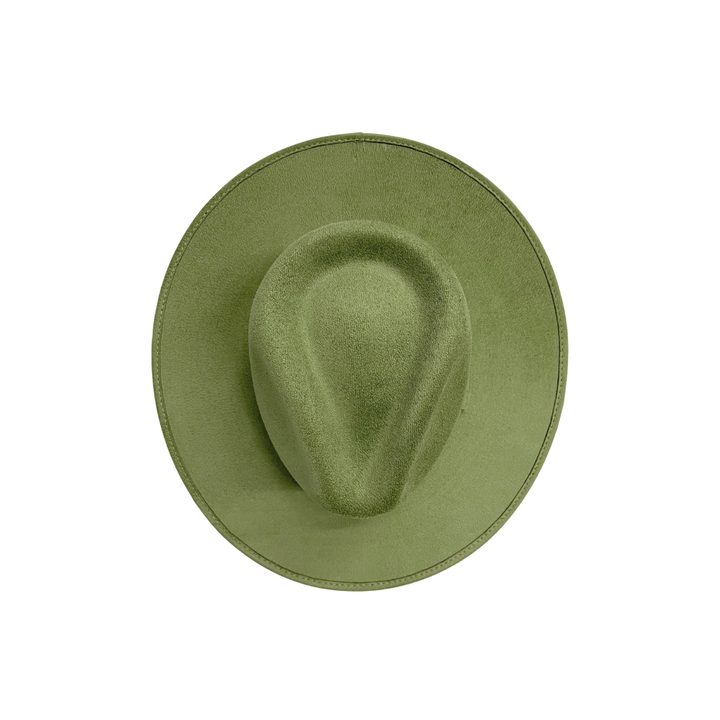 Vegan Suede Rancher Hat: Nude