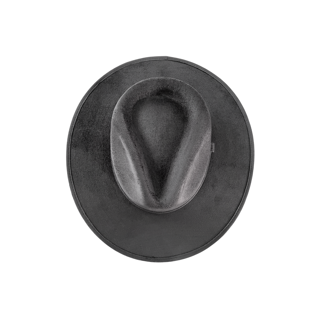 Vegan Suede Rancher Hat: Nude
