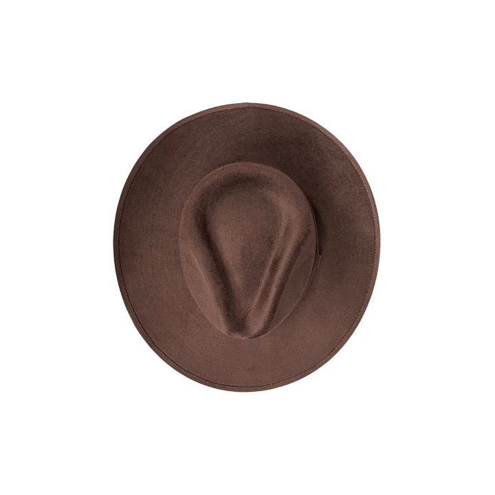 Vegan Suede Rancher Hat: Nude