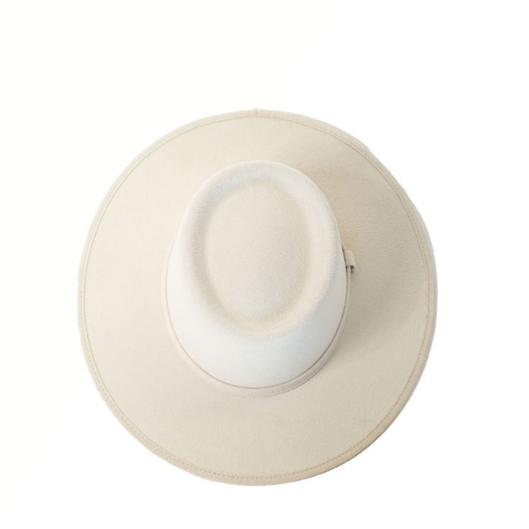 Vegan Suede Crown Top Hats: Dark Taupe