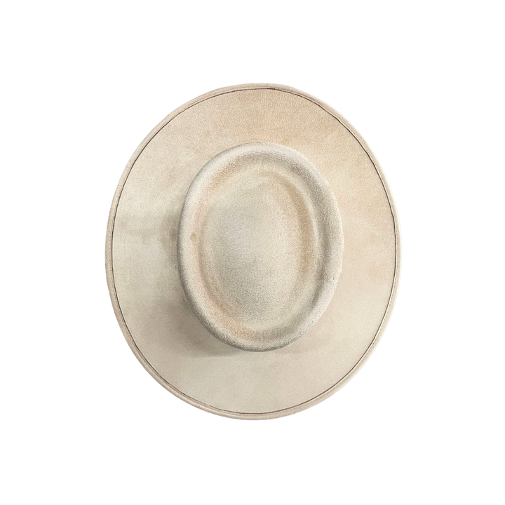 Vegan Suede Crown Top Hats: Mocha