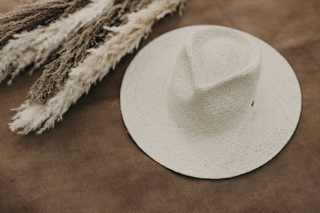 Sienna | Palm Straw Fedora Hat: S/M