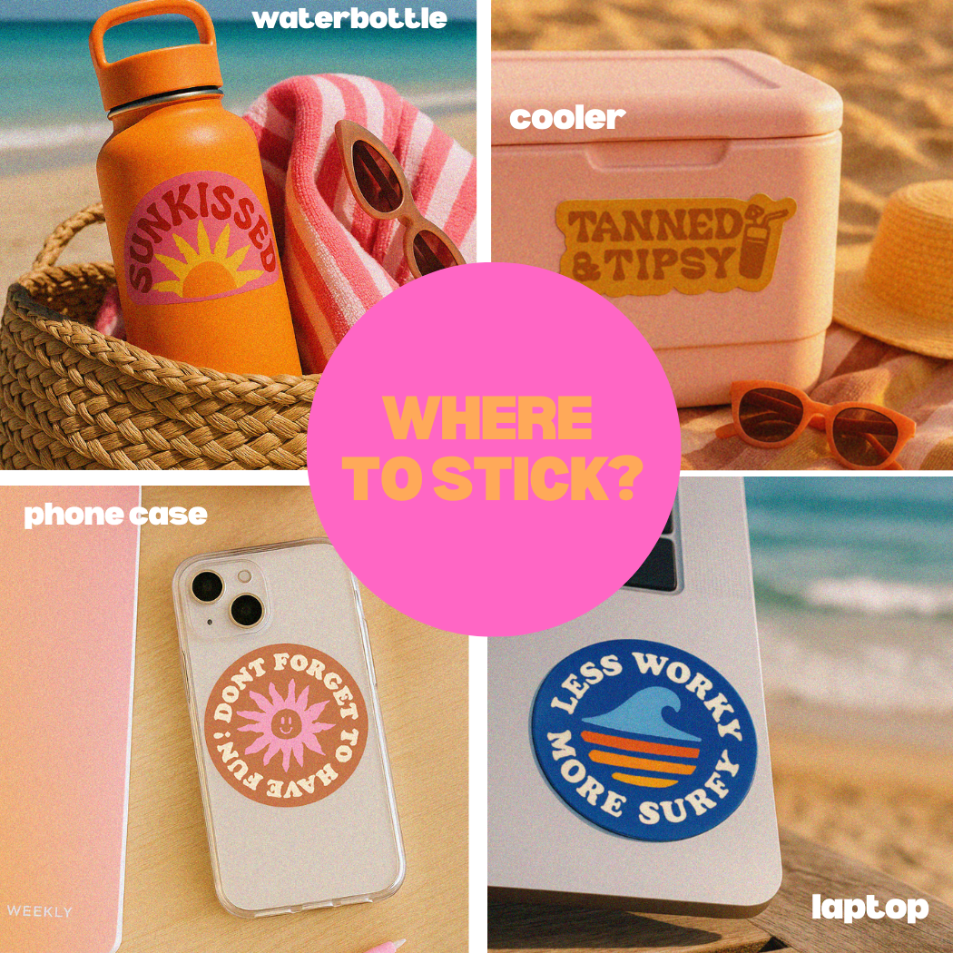 Best Coast Vinyl Sticker | California Surf Beach Decal 3"