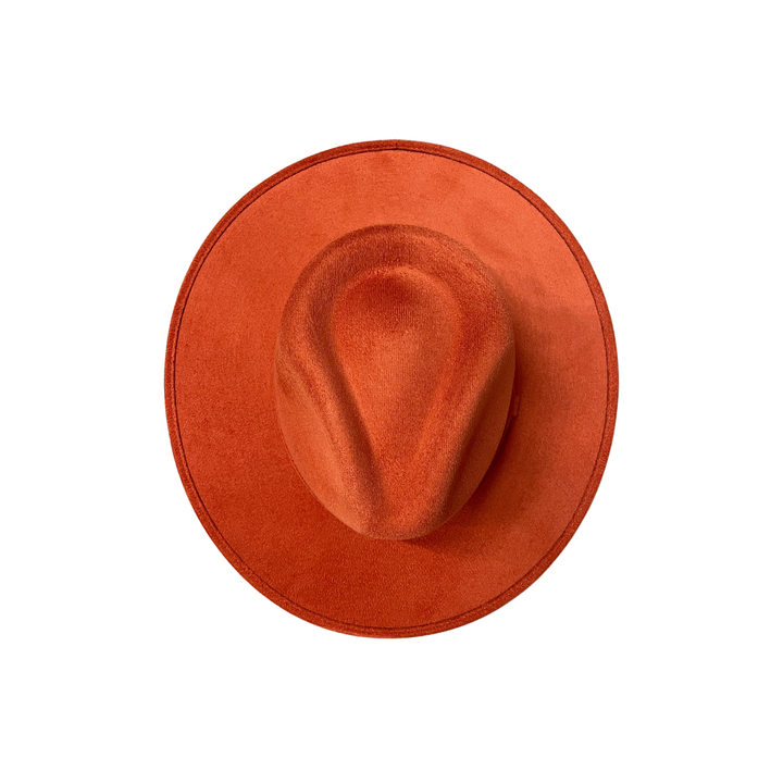 Vegan Suede Rancher Hat: Nude