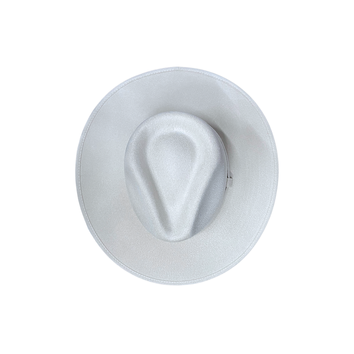 Vegan Suede Rancher Hat: Nude