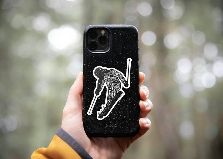 Skier Sticker